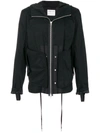 HELMUT LANG zip-up hooded jacket,H04HM40112337970