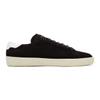 SAINT LAURENT Black Suede SL/06 Court Classic Sneakers,421570 D5X20