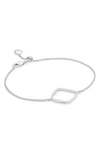 Monica Vinader Riva Large Hoop Diamond Bracelet In Silver