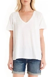 Michael Stars Nellie Puff-sleeve Supima Cotton Top In White