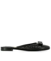 FERRAGAMO BLACK LEATHER LOAFERS,0667033 EMILE LC