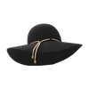 LANVIN Felt Hat With Gold Chain