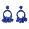 RANJANA KHAN Blue Flower Earrings