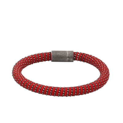 Carolina Bucci Red Twister Band Bracelet
