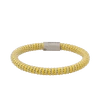 CAROLINA BUCCI YELLOW TWISTER BAND BRACELET