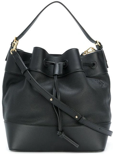 Loewe Midnight Leather Bucket Bag - Black