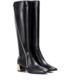 ROGER VIVIER POLLY ZIP LEATHER BOOTS,P00281594