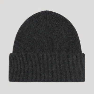 Asket The Cashmere Beanie Charcoal Melange
