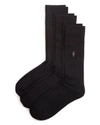 POLO RALPH LAUREN RIBBED SOCKS, PACK OF 3,8084PK