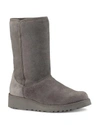 Ugg Amie Slim Short Wedge Boots In Gray