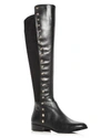MICHAEL MICHAEL KORS WOMEN'S BROMLEY LEATHER & SUEDE EMBELLISHED TALL BOOTS,40F7BOFB5L