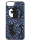 Chiara Ferragni Flirting Glitter Iphone S 7 Case In Blu