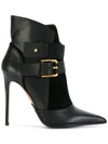 BALMAIN BALMAIN BUCKLED ANKLE BOOTS - BLACK,W7CBV11100412409748