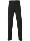 Prada Pleated Tailored Trousers In Black