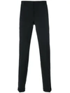 Prada Pleated Tailored Trousers In Blue