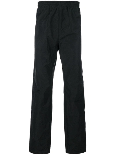 White Mountaineering Drawstring Shirring Pants In Black