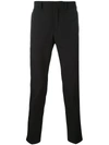 Prada Techno Stretch Slim Fit Trousers In Blue
