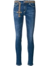DONDUP EMBROIDERED CROSS SKINNY JEANS,P990DS146DP55R12413088