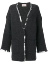 CHRISTOPHER KANE sequinned detail cardigan,DRYCLEANONLY