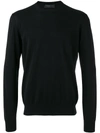 Prada Cashmere V-neck Jumper In F0002-nero