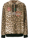 DOLCE & GABBANA leopard print hoodie,F9A06ZFSMQD12300006