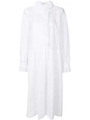 SONIA RYKIEL SONIA RYKIEL PLEATED AND CROCHET TRIMMED DRESS - WHITE,183014282212413333