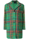 ASPESI ASPESI CHECKED COAT - GREEN,0732F82612408349