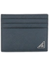 Prada Classic Cardholder In Blue