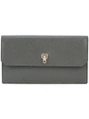 Valextra Continental Wallet In Grey