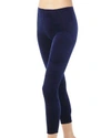 Commando Perfect Control Top Velvet Leggings In Sapphire