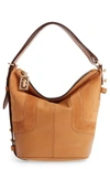 Marc Jacobs The Sling Mod Suede Hobo/crossbody/sling Bag - Yellow In Mustard/gold