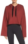 ALALA STANCE BELL SLEEVE CROP HOODIE,F17-TO41