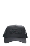 DSQUARED2 FUCK FABRIC BLACK CAP,W17BC4005168