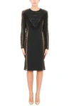 STELLA MCCARTNEY STRETCH-CREPE BLACK DRESS,8578406