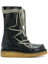 RICK OWENS LACE UP WORK BOOTS,RO17F7857LGE12380302