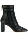 ALEXANDRE BIRMAN ALEXANDRE BIRMAN STITCH DETAIL ANKLE BOOTS - BLACK,B350300024000812364073