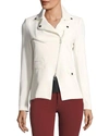 Veronica Beard Scuba Hadley Jacket With Grey Dickey In White