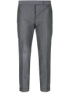 THOM BROWNE CROPPED SKINNY TROUSERS,FTC025A0017012222682