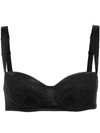 Dolce & Gabbana Embroidered Logo Bra In Black
