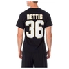 MAJESTIC MEN'S PITTSBURGH STEELERS NFL JEROME BETTIS NAME AND NUMBER T-SHIRT, BLACK,5553230