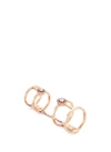 MESSIKA 'Glam'Azone Double' diamond 18k rose gold chain ring