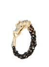 JOHN HARDY Diamond mother of Pearl beaded 18k yellow gold Naga bracelet