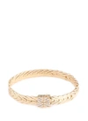 JOHN HARDY Diamond 18k yellow gold weave effect link chain bracelet
