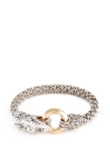 JOHN HARDY 18k yellow gold silver scaly Naga chain bracelet
