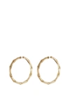 JOHN HARDY Brushed 18k yellow gold medium bamboo hoop earrings