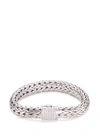John Hardy Classic Chain Sterling Silver Large Bracelet With Diamond Pave In Metallic