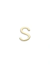 LOQUET LONDON 18K YELLOW GOLD LETTER CHARM - S