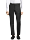 Isaia Gregory Basic Wool Trousers In Black