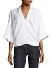 DEREK LAM Kimono V-Neck Top