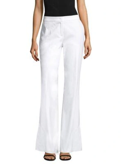 Escada Bootcut Jersey Trousers In Off White